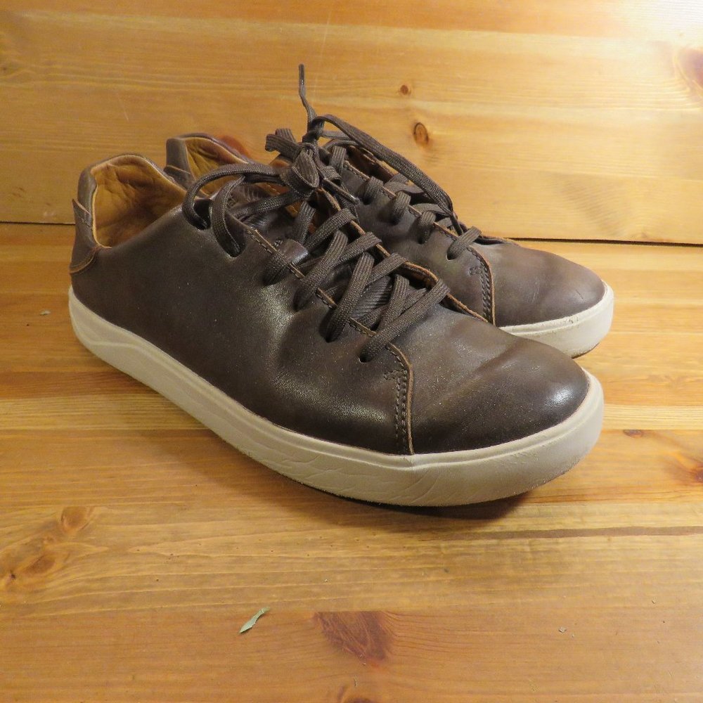 Olukai lae ahi li ili men’s size 8 leather sneaker